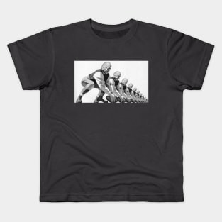Vintage Sports Football Players, Quarterback Kids T-Shirt